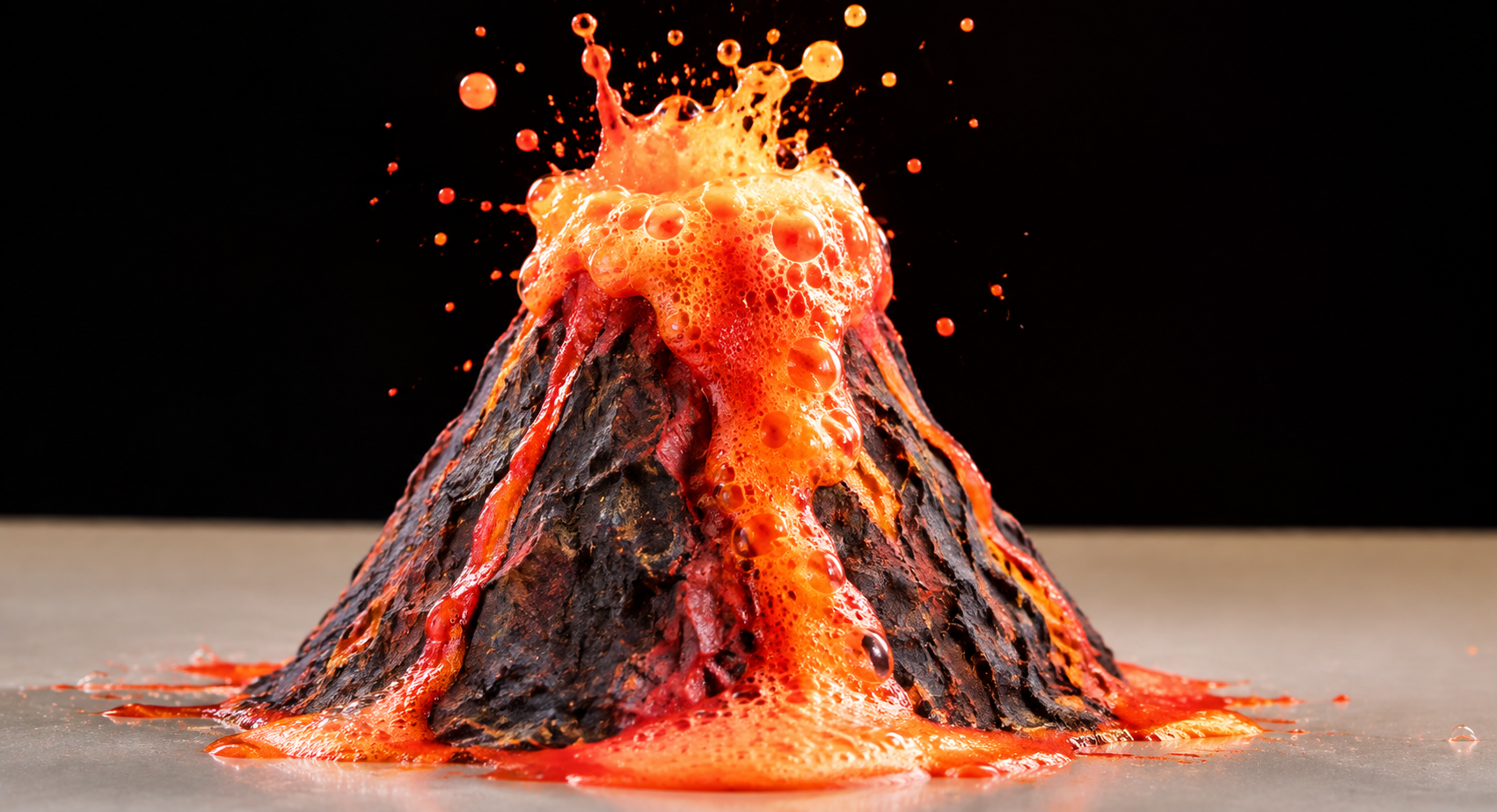 Le volcan mousseux